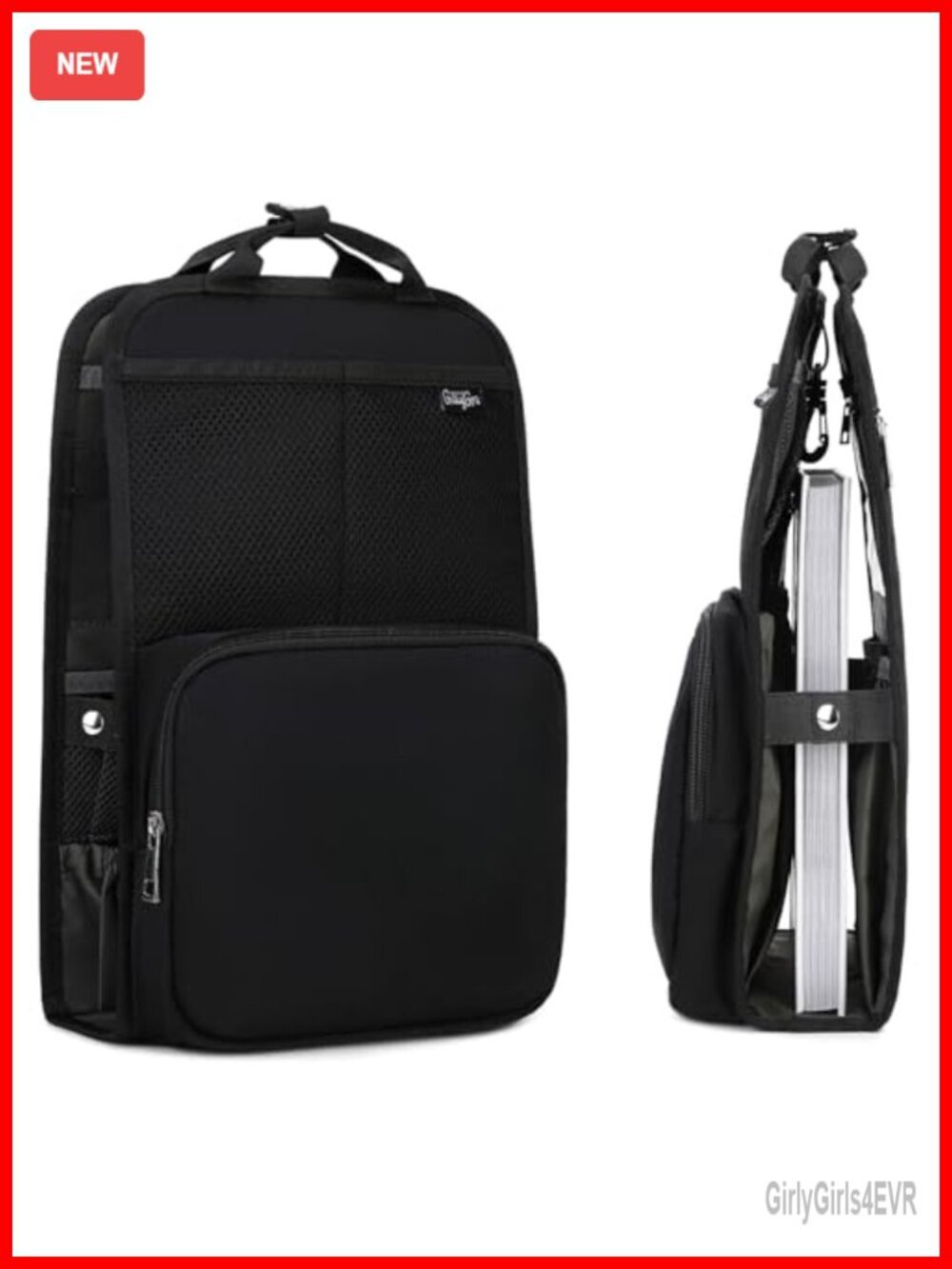 Foldable Backpack Organizer Insert with Pockets & Handle - Picture 1 of 5